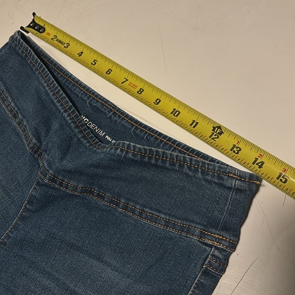 Inc Denim Pull On Straight Classic Blue Women's Jeans - Picture 6 of 6